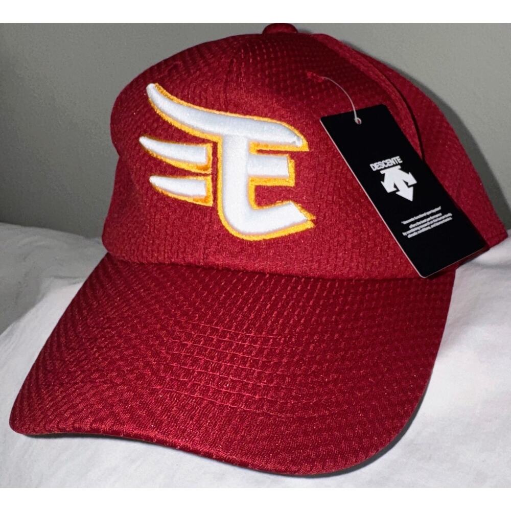 Descente Eagles Japan Red Adjustable Hat Cap Adult NWT Strap Rare New